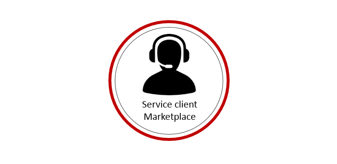 Logo service client Marketplace